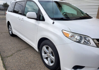 This 2011 Sienna van was fully oxidized and we really weren’t sure how it would come out. Happy to say the customer was excited when he saw that we not only got the oxidation off, but also gave the paint a high reflection and high gloss finish after coating it with our 7-year ceramic coating.