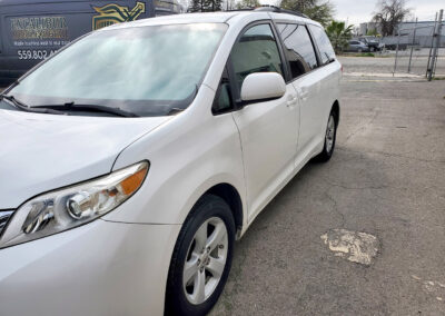 This 2011 Sienna van was fully oxidized and we really weren’t sure how it would come out. Happy to say the customer was excited when he saw that we not only got the oxidation off, but also gave the paint a high reflection and high gloss finish after coating it with our 7-year ceramic coating.