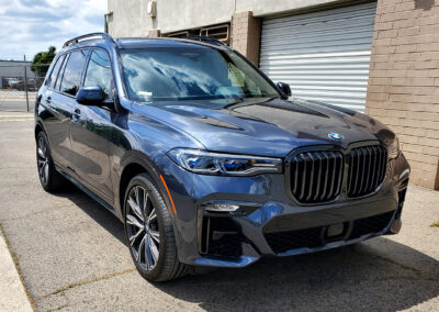 We did a multi-step paint correction on this used 2022 BMW X7 before applying our 7-year ceramic coating. We also added our promotional ceramic glass coating for free (normally a $150.00 Value).