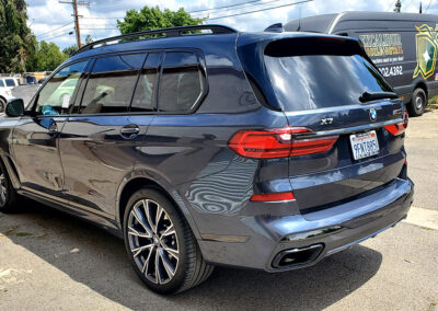 We did a multi-step paint correction on this used 2022 BMW X7 before applying our 7-year ceramic coating. We also added our promotional ceramic glass coating for free (normally a $150.00 Value).