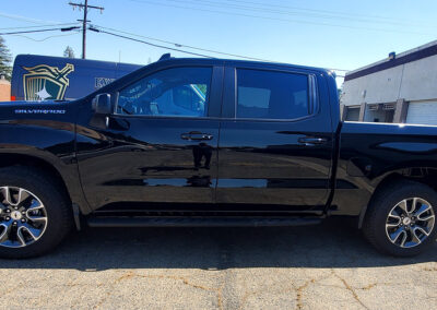 We did a multi-step to this Silverado 1500 to remove all the swirl marks, before applying our 7-year ceramic coating. We also coated the rims and added our promotional ceramic glass coating for free (normally a $150.00 Value) as well.