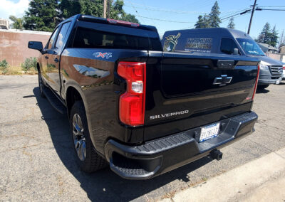 We did a multi-step to this Silverado 1500 to remove all the swirl marks, before applying our 7-year ceramic coating. We also coated the rims and added our promotional ceramic glass coating for free (normally a $150.00 Value) as well.