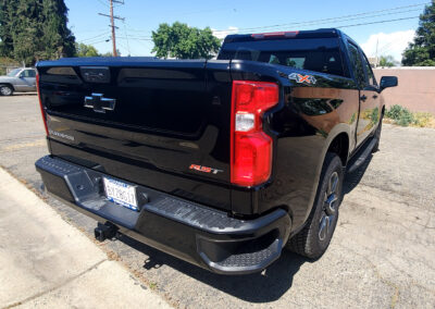 We did a multi-step to this Silverado 1500 to remove all the swirl marks, before applying our 7-year ceramic coating. We also coated the rims and added our promotional ceramic glass coating for free (normally a $150.00 Value) as well.