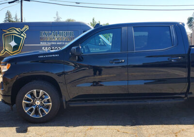 We did a multi-step to this Silverado 1500 to remove all the swirl marks, before applying our 7-year ceramic coating. We also coated the rims and added our promotional ceramic glass coating for free (normally a $150.00 Value) as well.