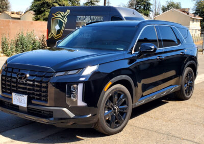 This 2023 Palisade came straight off the lot from the dealer to our shop to get our signature 7-year ceramic coating. We polished it out until it had a high reflection before coating it with our high gloss 7-year ceramic coating. We also added our promotional ceramic glass coating for free (normally a $150.00 Value).