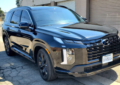 This 2023 Palisade came straight off the lot from the dealer to our shop to get our signature 7-year ceramic coating. We polished it out until it had a high reflection before coating it with our high gloss 7-year ceramic coating. We also added our promotional ceramic glass coating for free (normally a $150.00 Value).